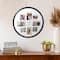 9 Opening 20.7" x 20.7" Black Round Collage Frame with Mat by Studio Décor®
